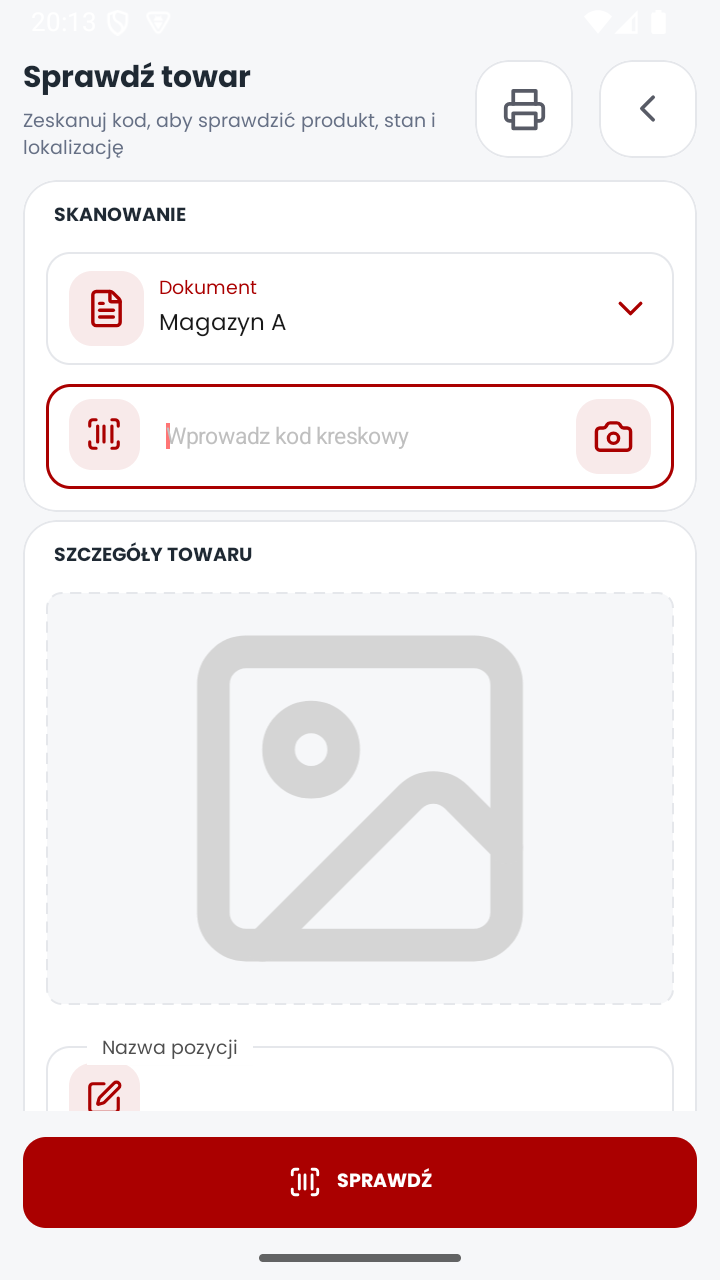MobiSkan Kolektor – sprawdzenie towaru