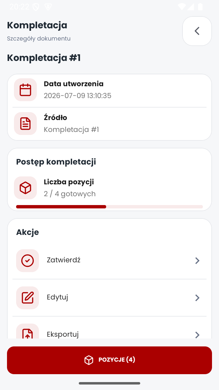 MobiSkan Kolektor – szczegóły kompletacji
